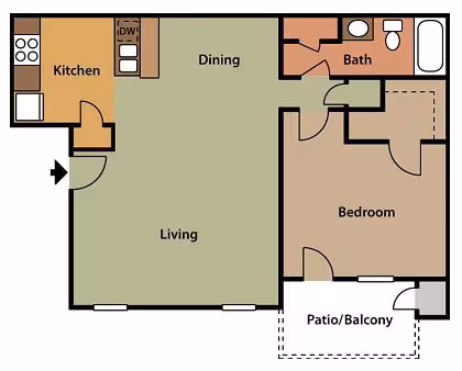 Move in Special! 417 floor plan
